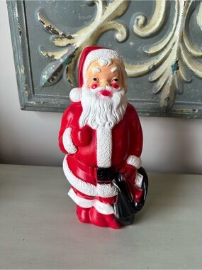 Vintage empire Santa Claus table top blow mold